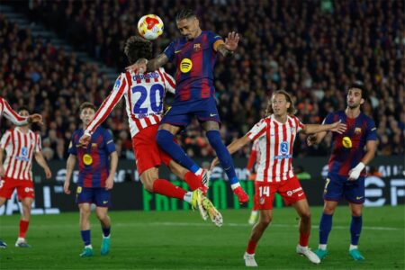 تدريبات نادي برشلونة قبل مواجهة أتلتيكو مدريد في الدوري الإسباني